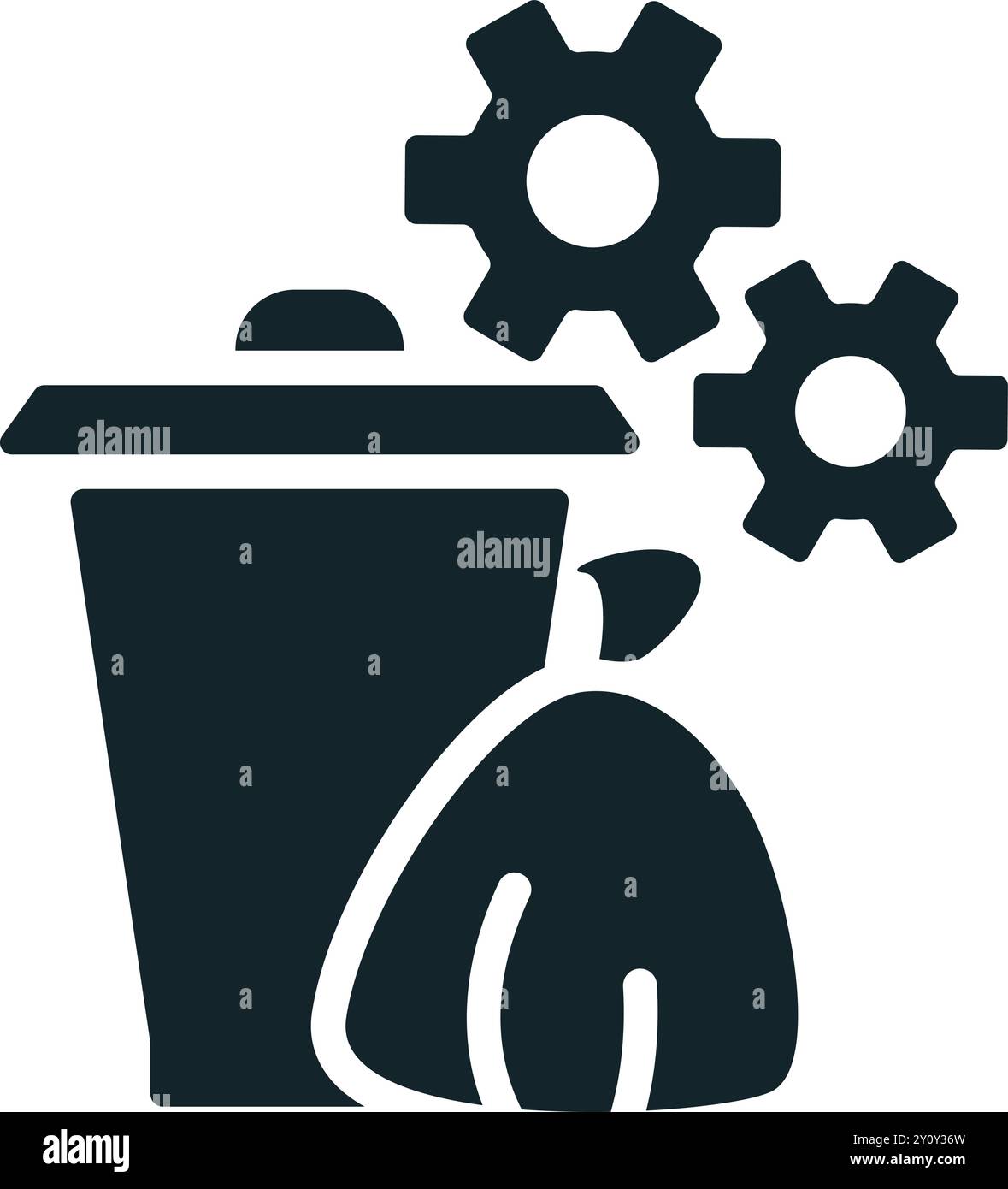 Smart waste management system optimizing waste collection using technology Stock Vector