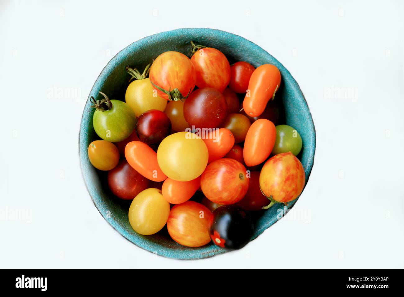 Cherries in dish on the table Stock Photo