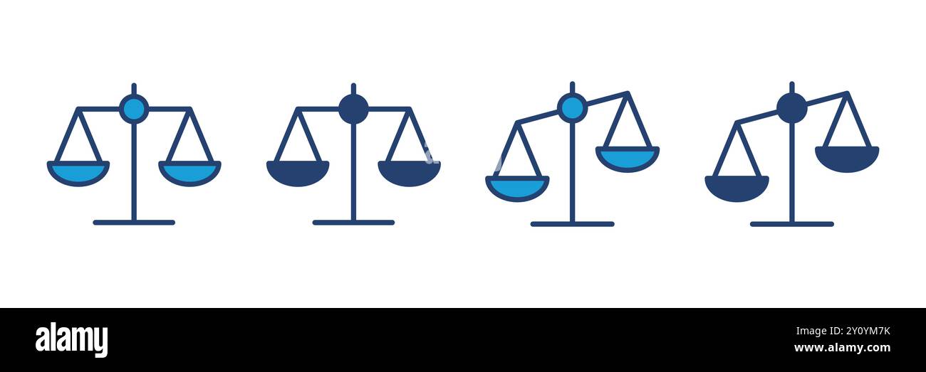 Scales icon vector. Law scale icon. Scales vector icon. Justice Stock ...