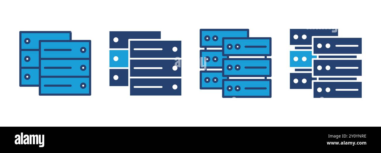 Database icon vector. database vector icon Stock Vector