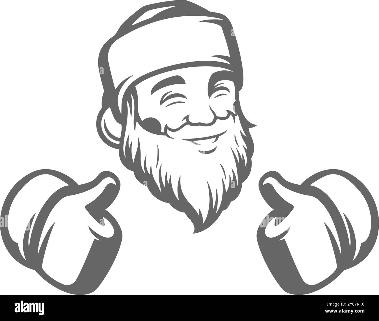 Thumbs up christmas Black and White Stock Photos & Images - Alamy