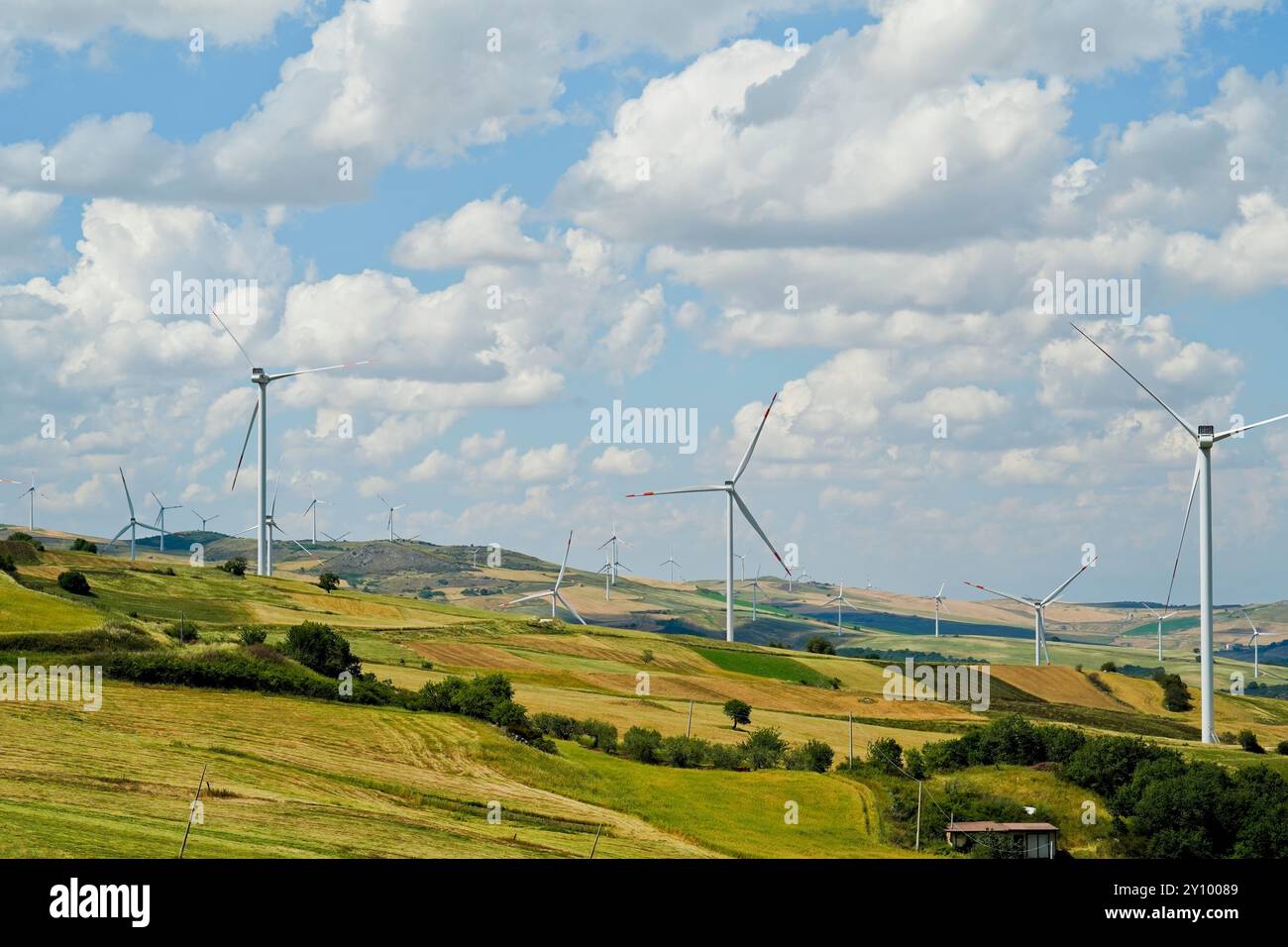 Examples of eco-sustainable energy production, photovoltaic panels and ...