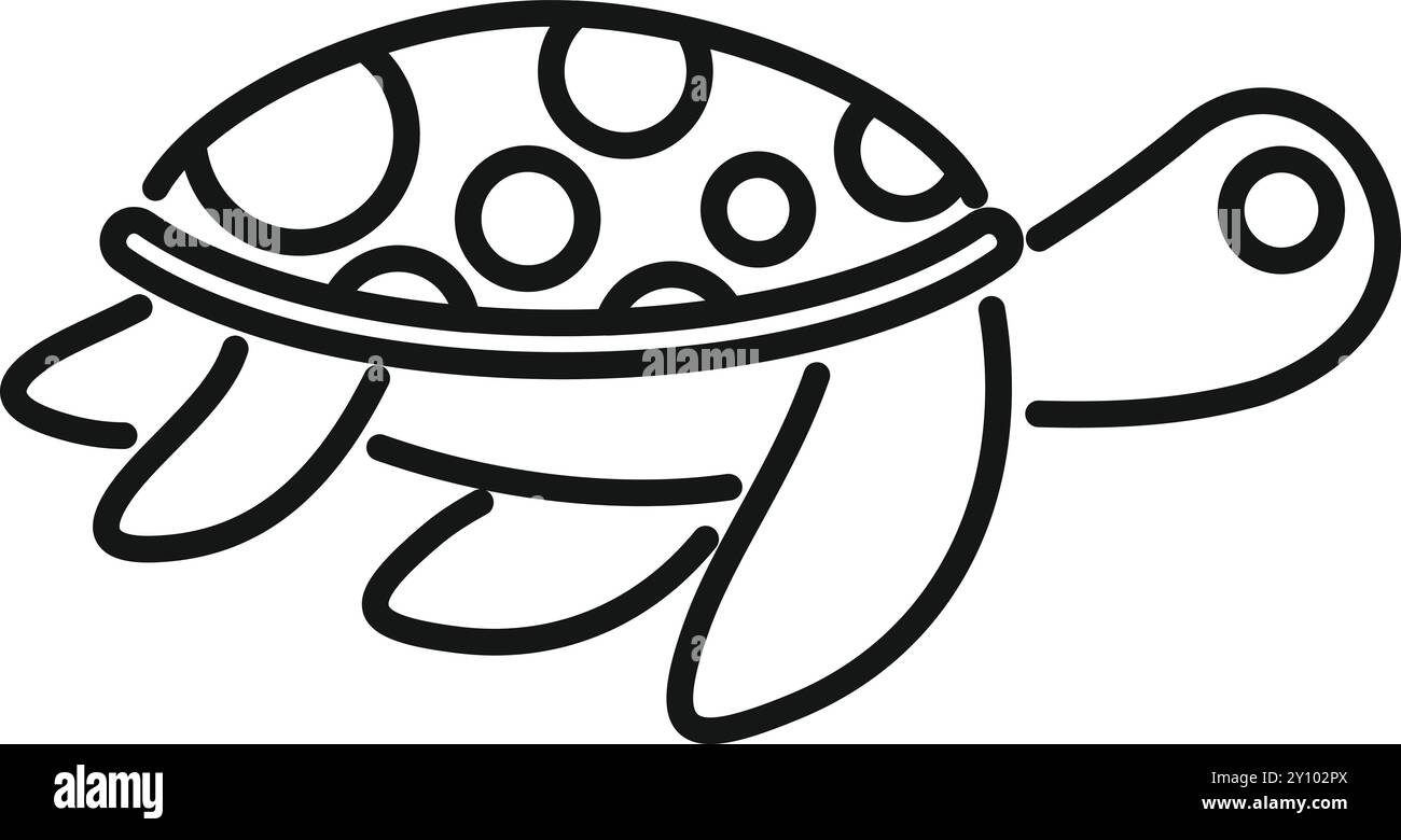 Endangered sea turtle sign Stock Vector Images - Alamy