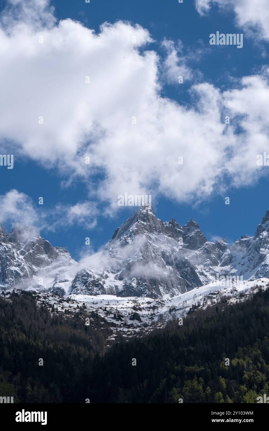 Mont blanc range spring hi-res stock photography and images - Alamy