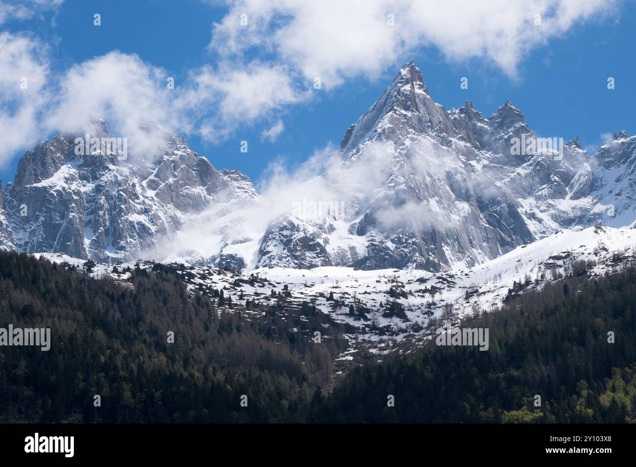 Mont blanc range spring hi-res stock photography and images - Alamy