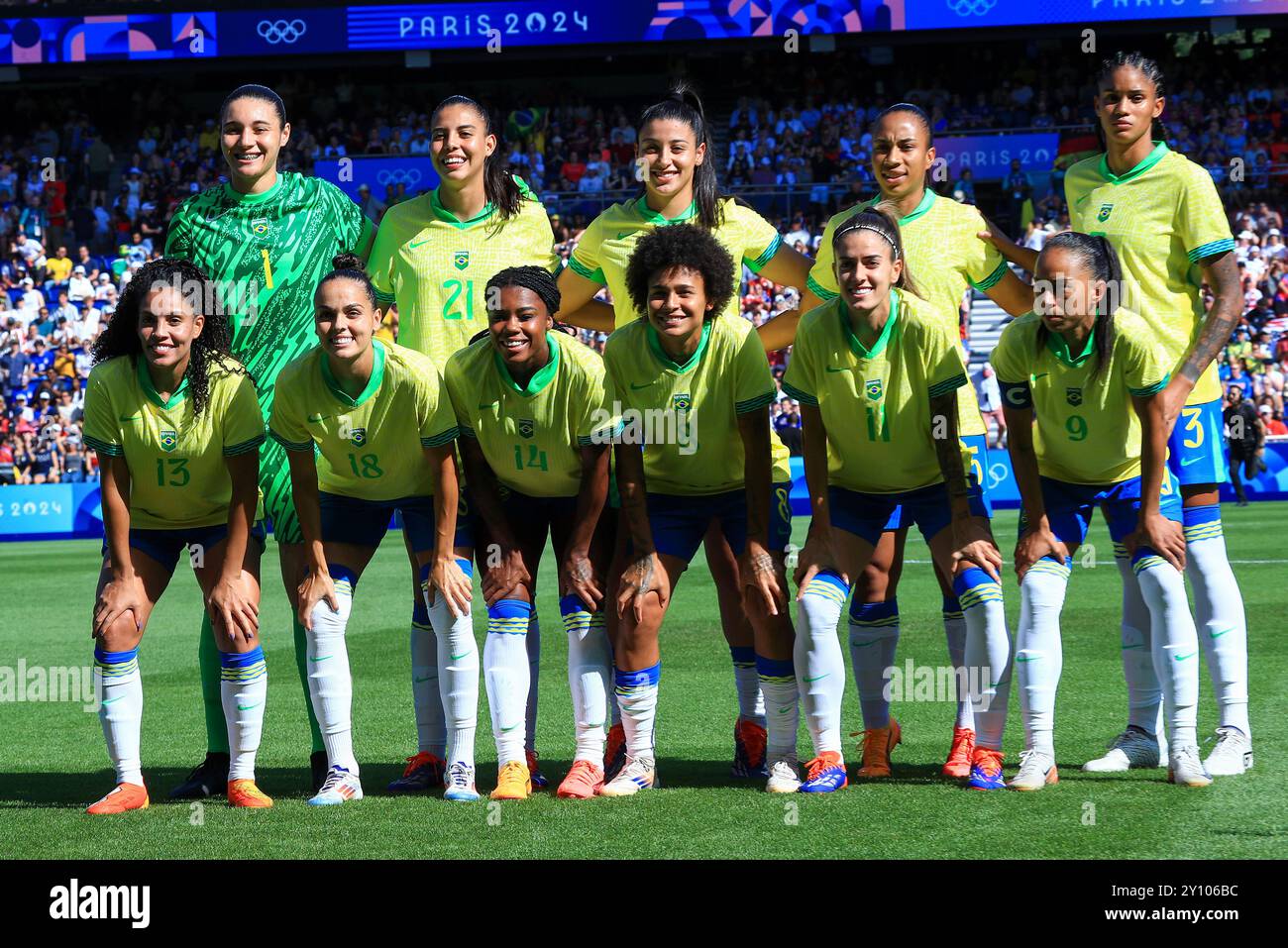 PARIS, FRANCE - AUGUST 10: Brazil during the Paris Olympics 2024 Women ...