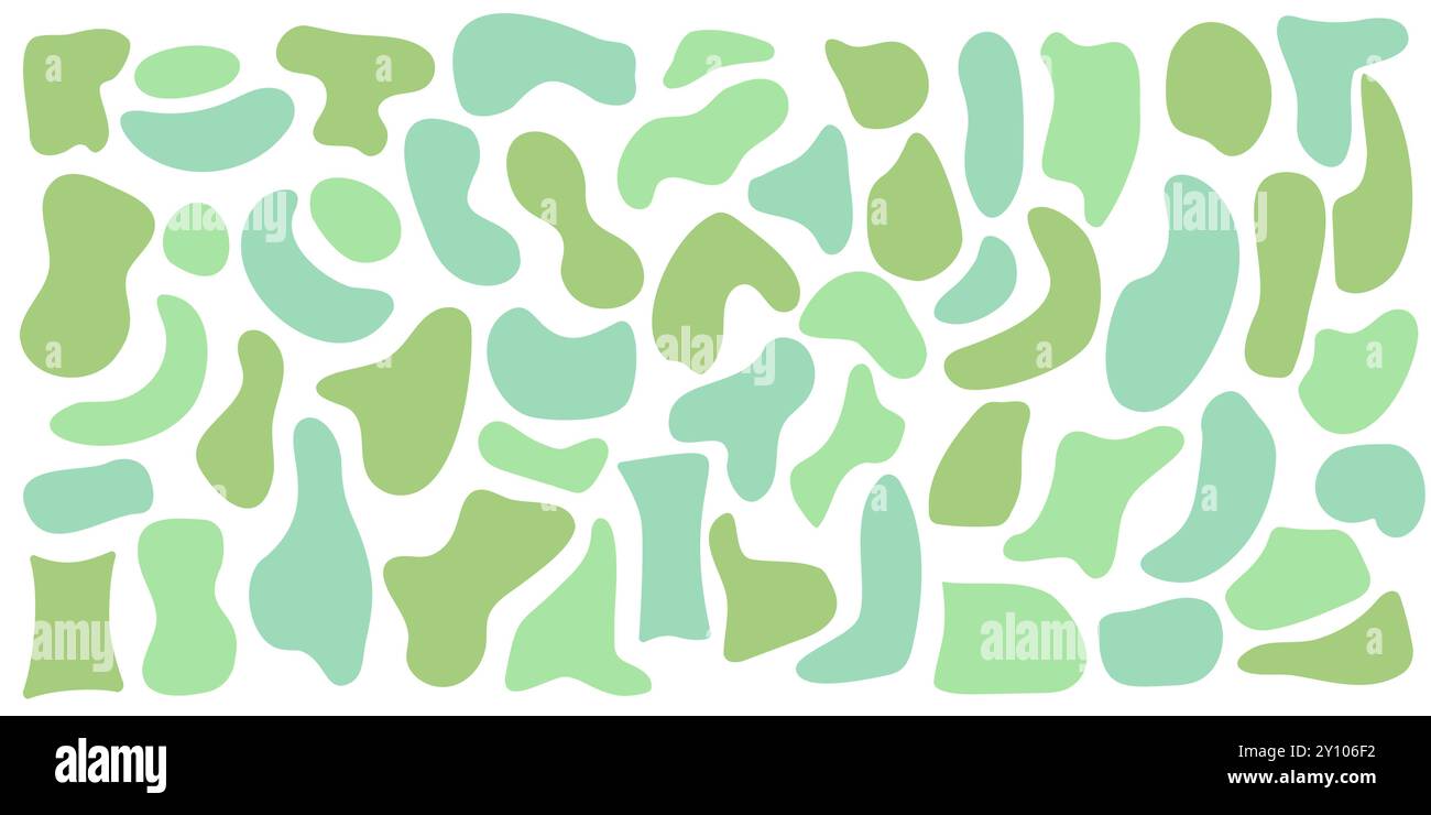 Irregular green shapes hi-res stock photography and images - Alamy