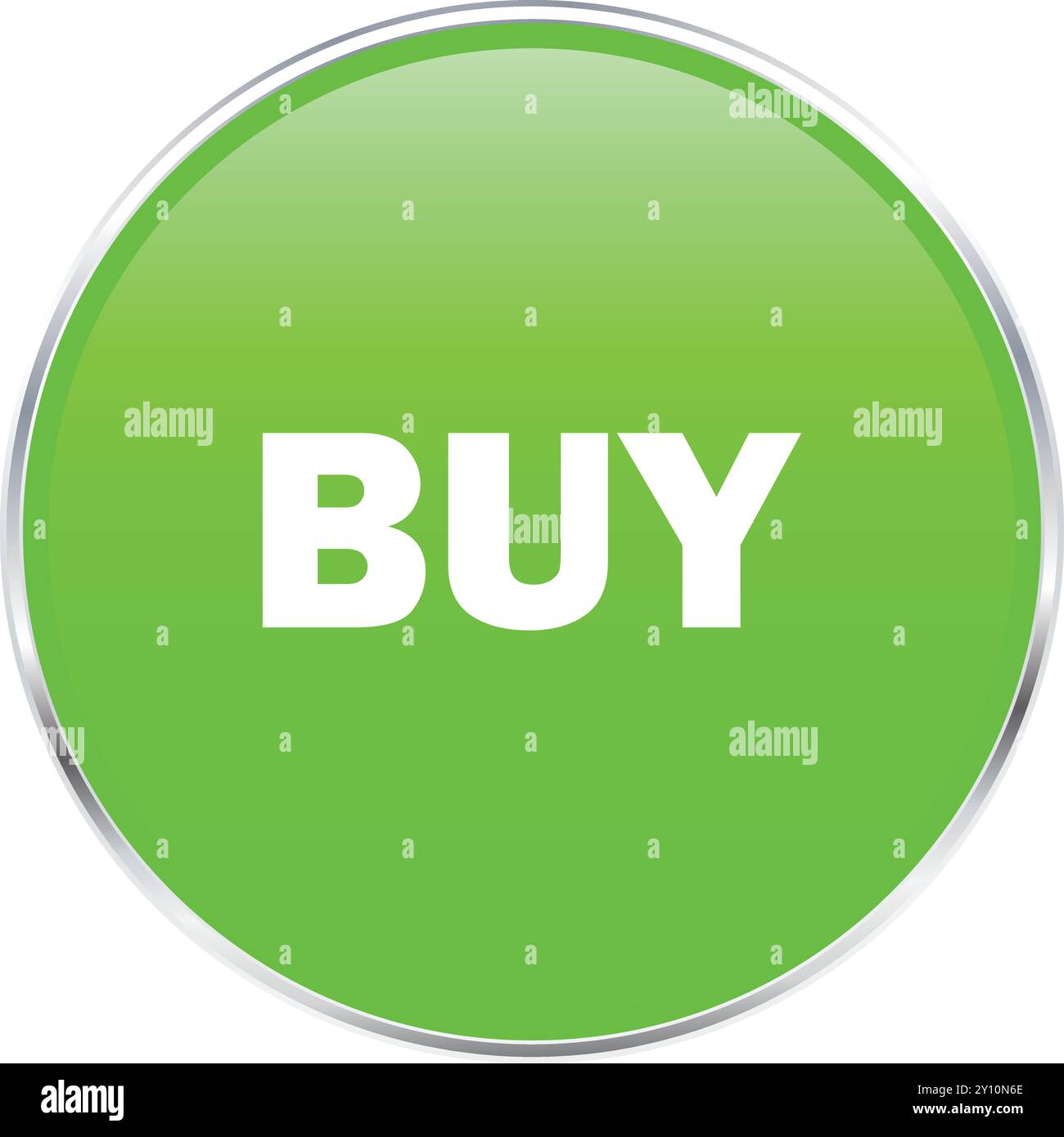 Buy Button in Green with silver, Buy icon in Green Trading Button Icon, Stock market template, Trading template Stock Vector