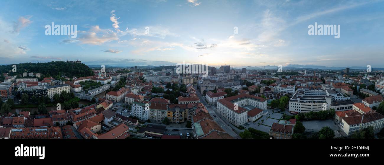 View of the ljubljana castle hi-res stock photography and images - Alamy