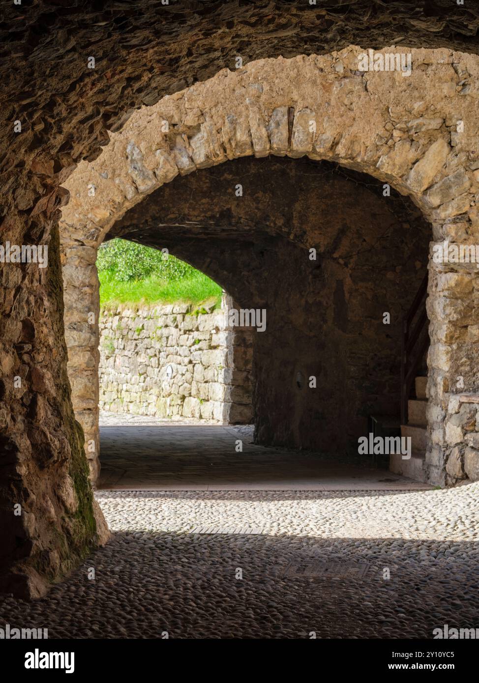 Impressions in Canale di Tenno, as if from a bygone era Stock Photo