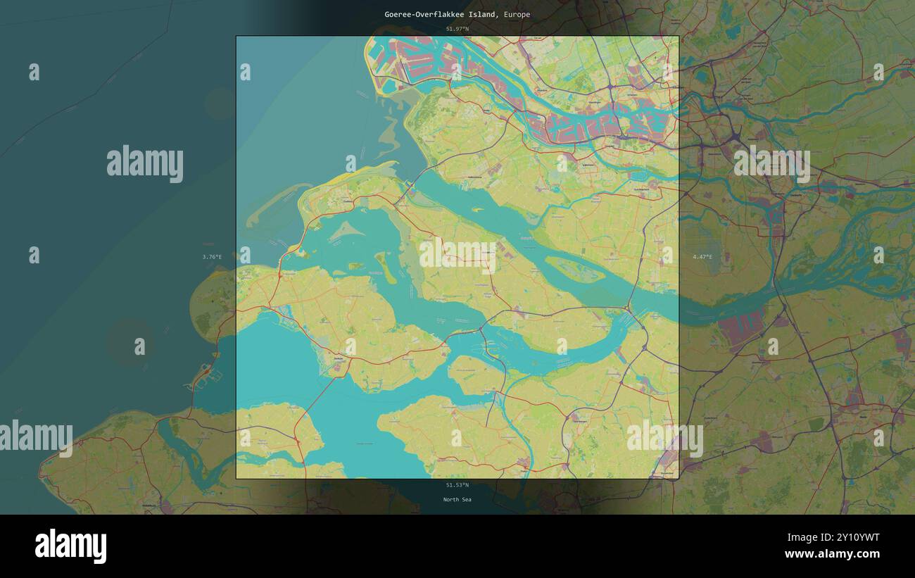 Goeree-Overflakkee Island in the North Sea, belonging to Netherlands ...