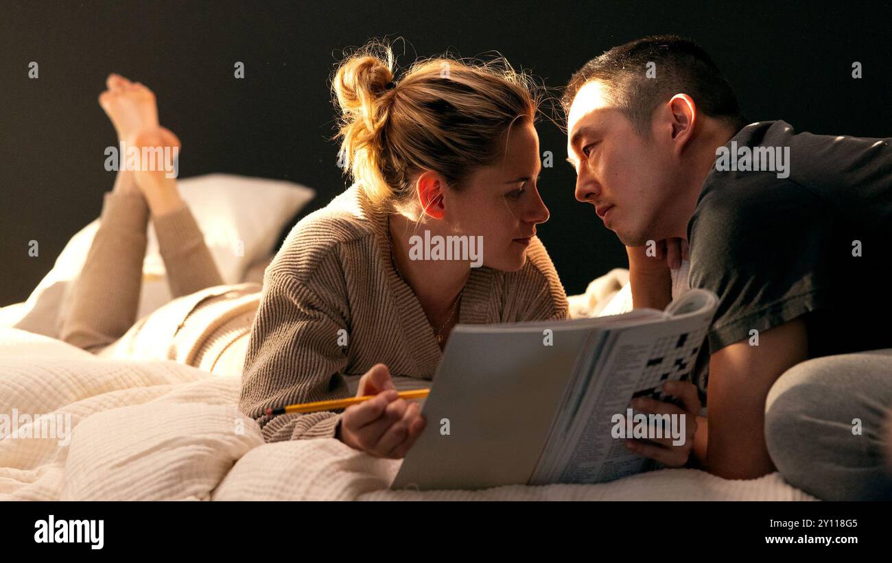 Love Me  Kristen Stewart & Steven Yeun Stock Photo