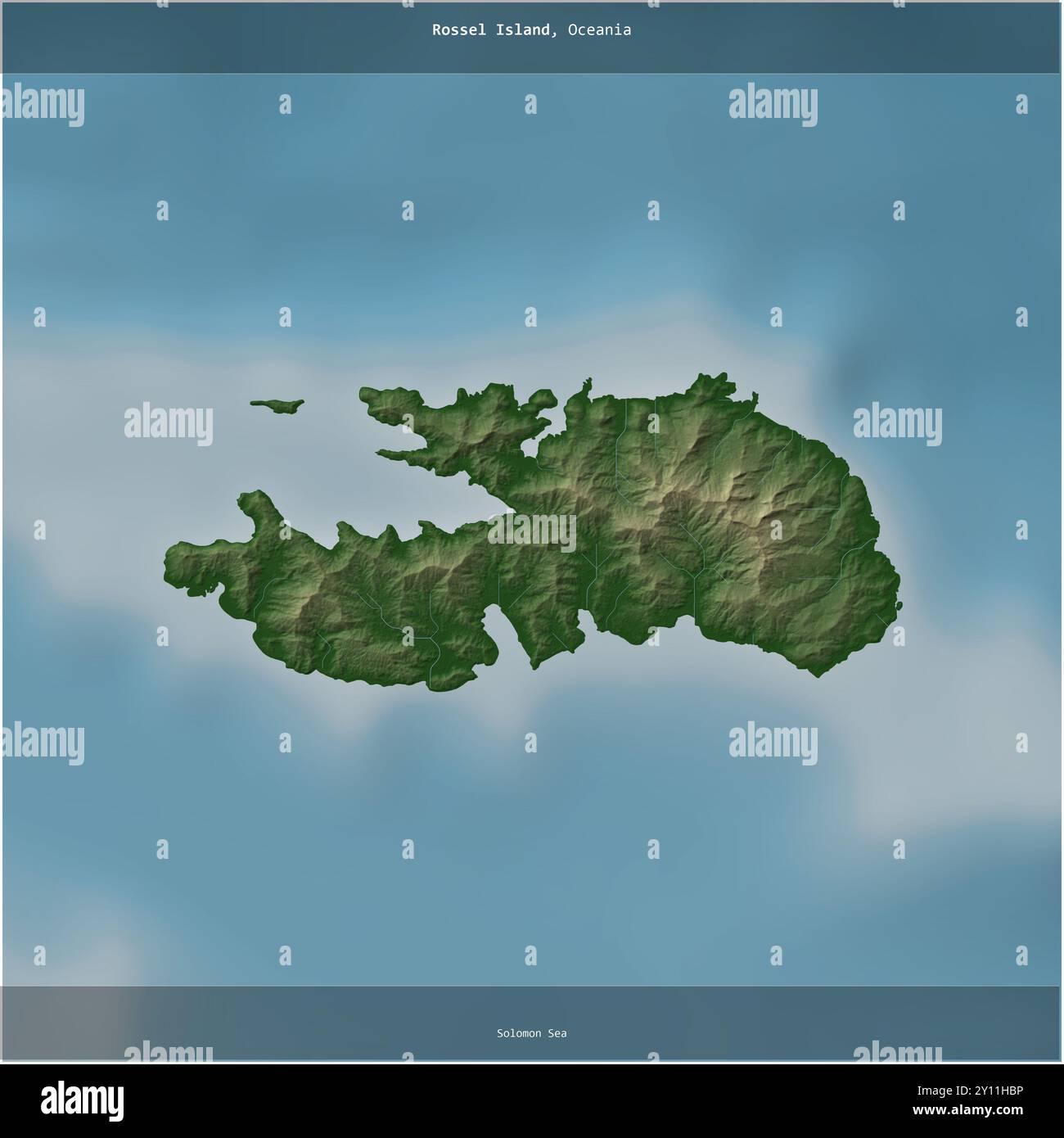Rossel Island in the Solomon Sea, belonging to Papua New Guinea ...