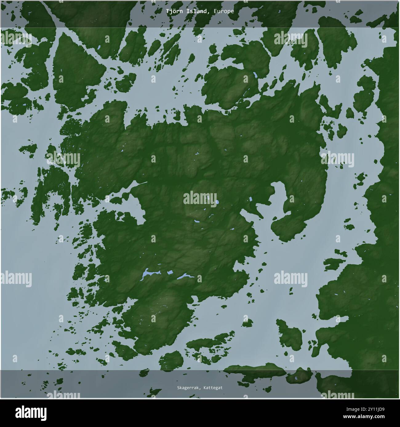 Tjorn Island in the Kattegat, belonging to Sweden, cropped to square on ...