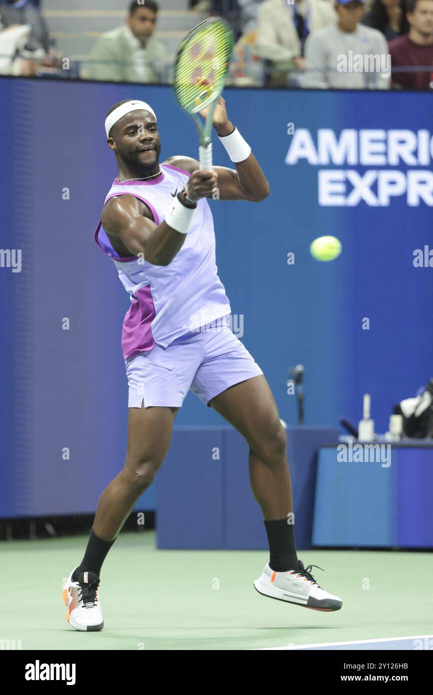 Frances Tiafoe of USA during day 9 of the 2024 US Open, Grand Slam