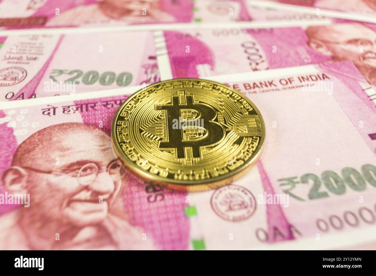 Bitcoin with indian money hi-res stock photography and images - Alamy