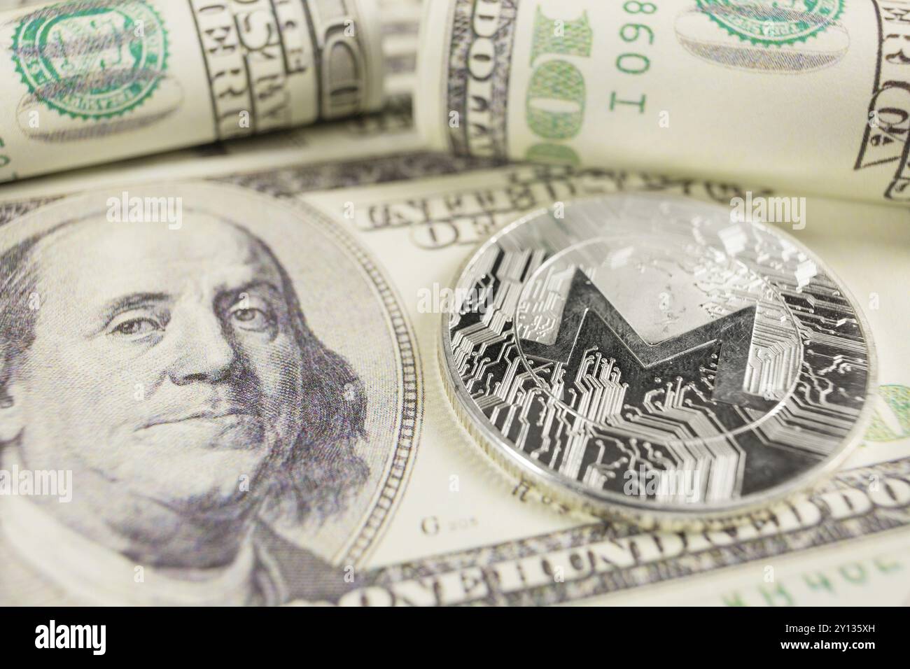 Monero coin hi-res stock photography and images - Alamy