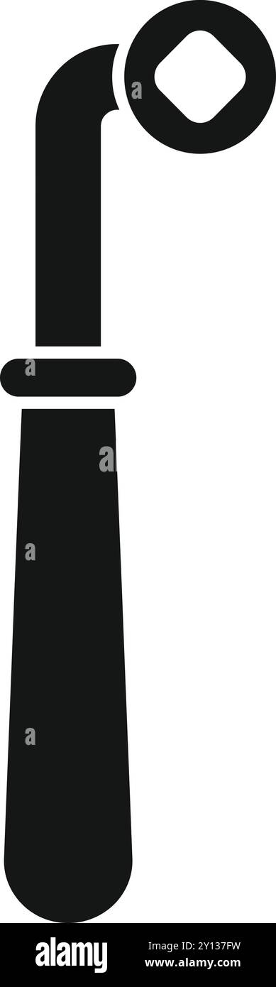 Bike handlebar holding grip icon in simple style isolated on white ...