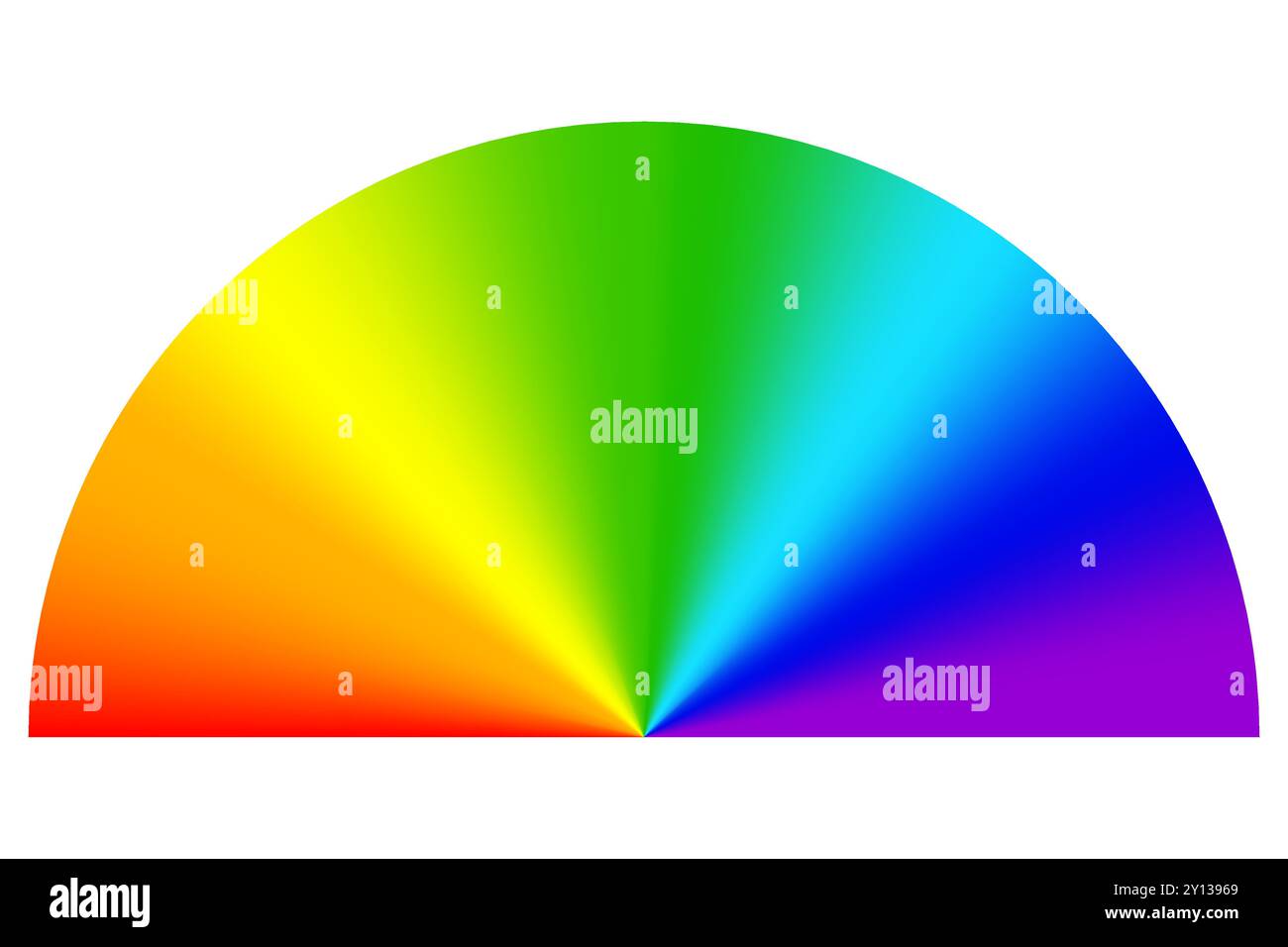 Rainbow arc illustration. Vibrant color spectrum. Simple vector design ...