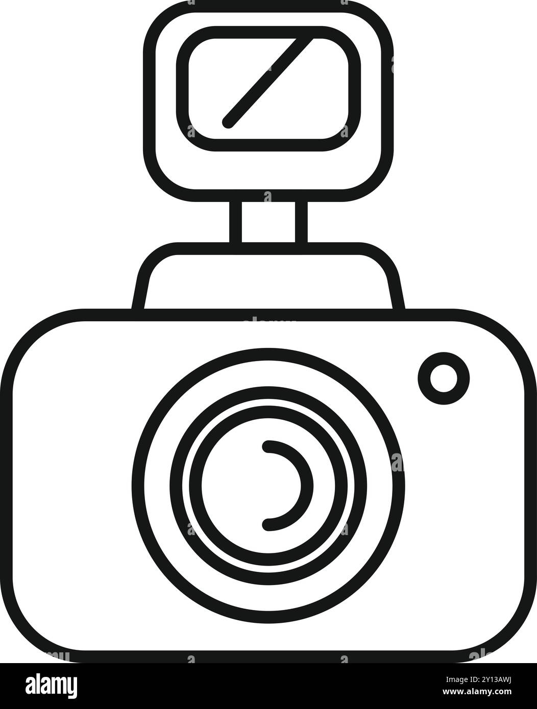 Digital camera with external screen Black and White Stock Photos ...