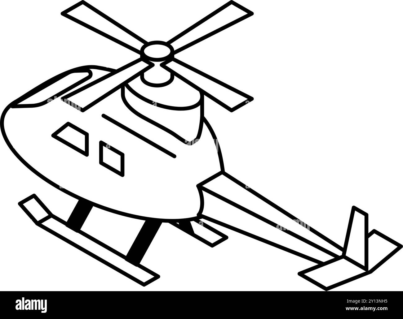 simple-line-drawing-illustration-of-a-helicopter-isometric-vector
