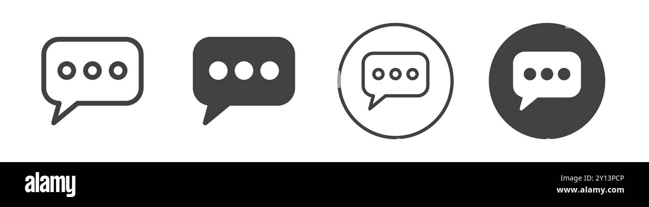 message icon simple flat vector symbol outline collection set logo ...