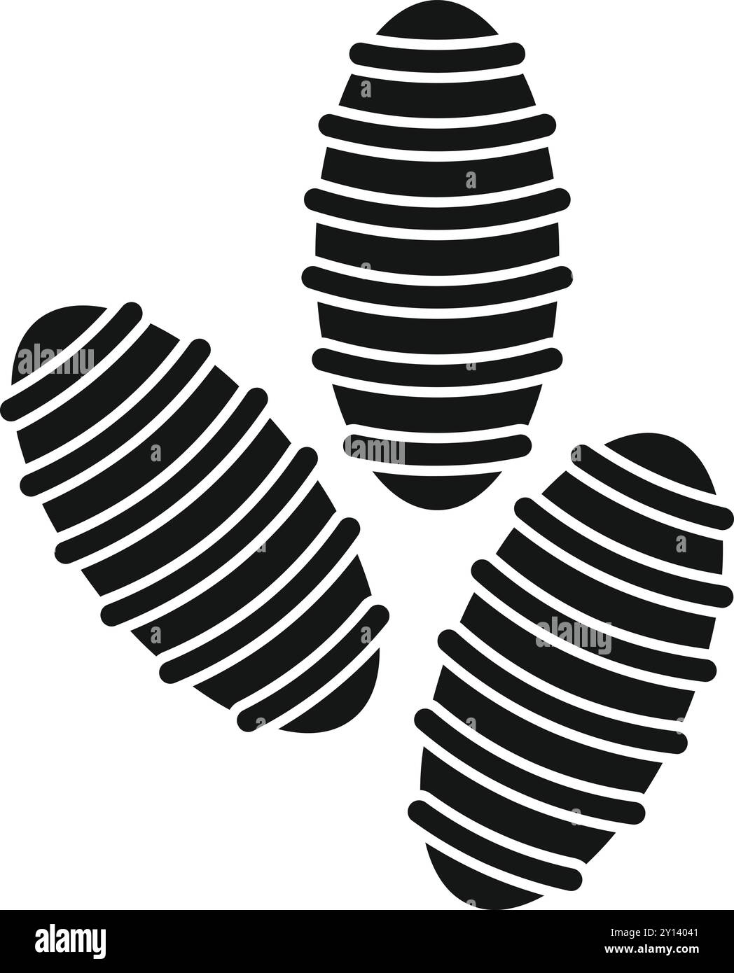 Simple vector icon of a group of spirulina algae, a nutritional ...