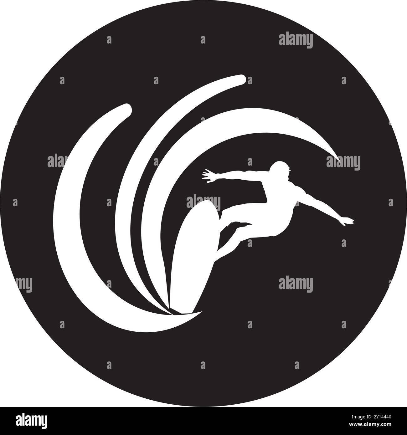 surfing icon vector illustration symbol design Stock Vector Image & Art ...