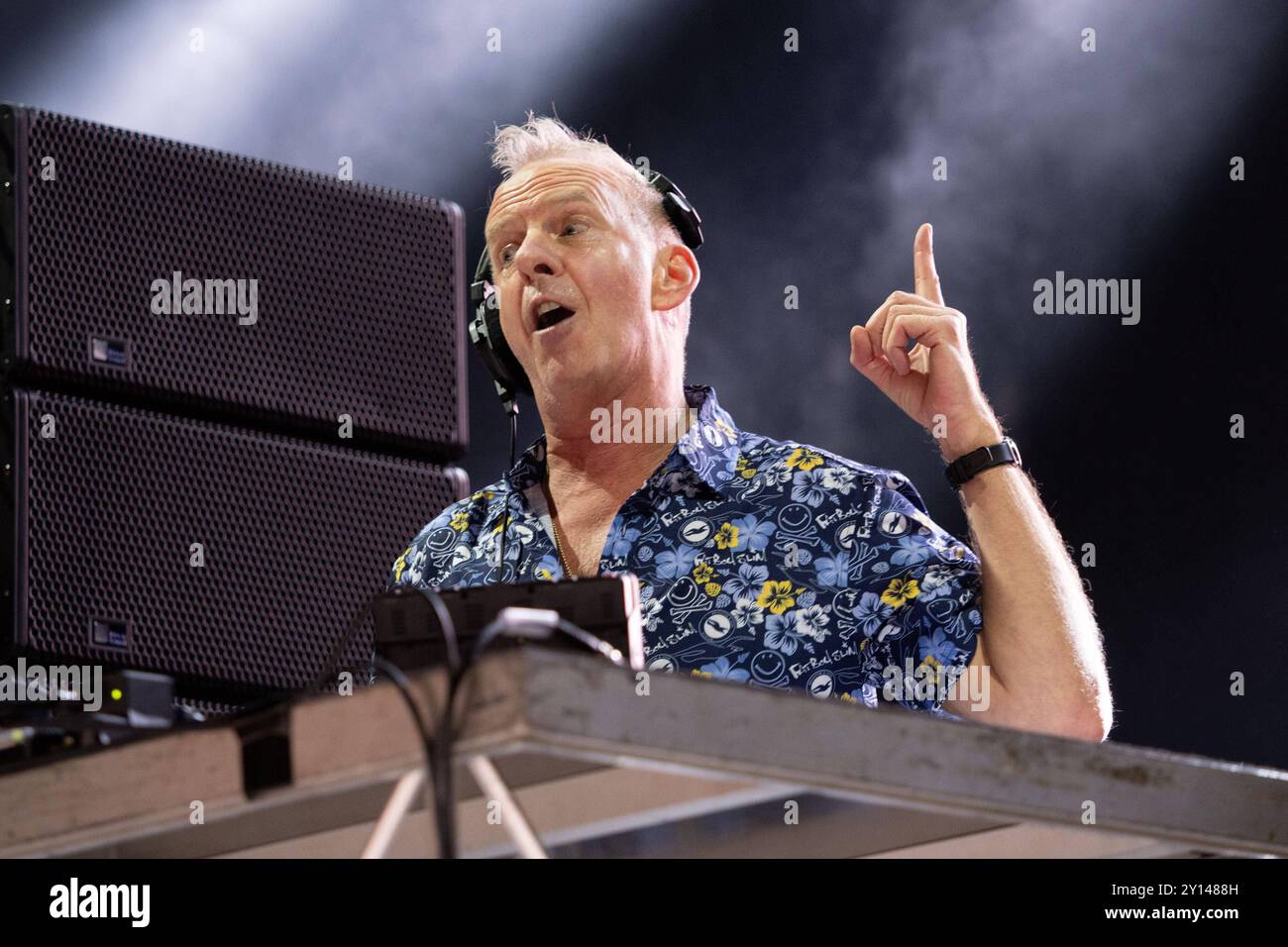 Music Concert - Fat Boy Slim live dj set Fat Boy Slim live dj set in Rome Copyright: x/SportReporterx/xLiveMediax LPM 1504359 Stock Photo