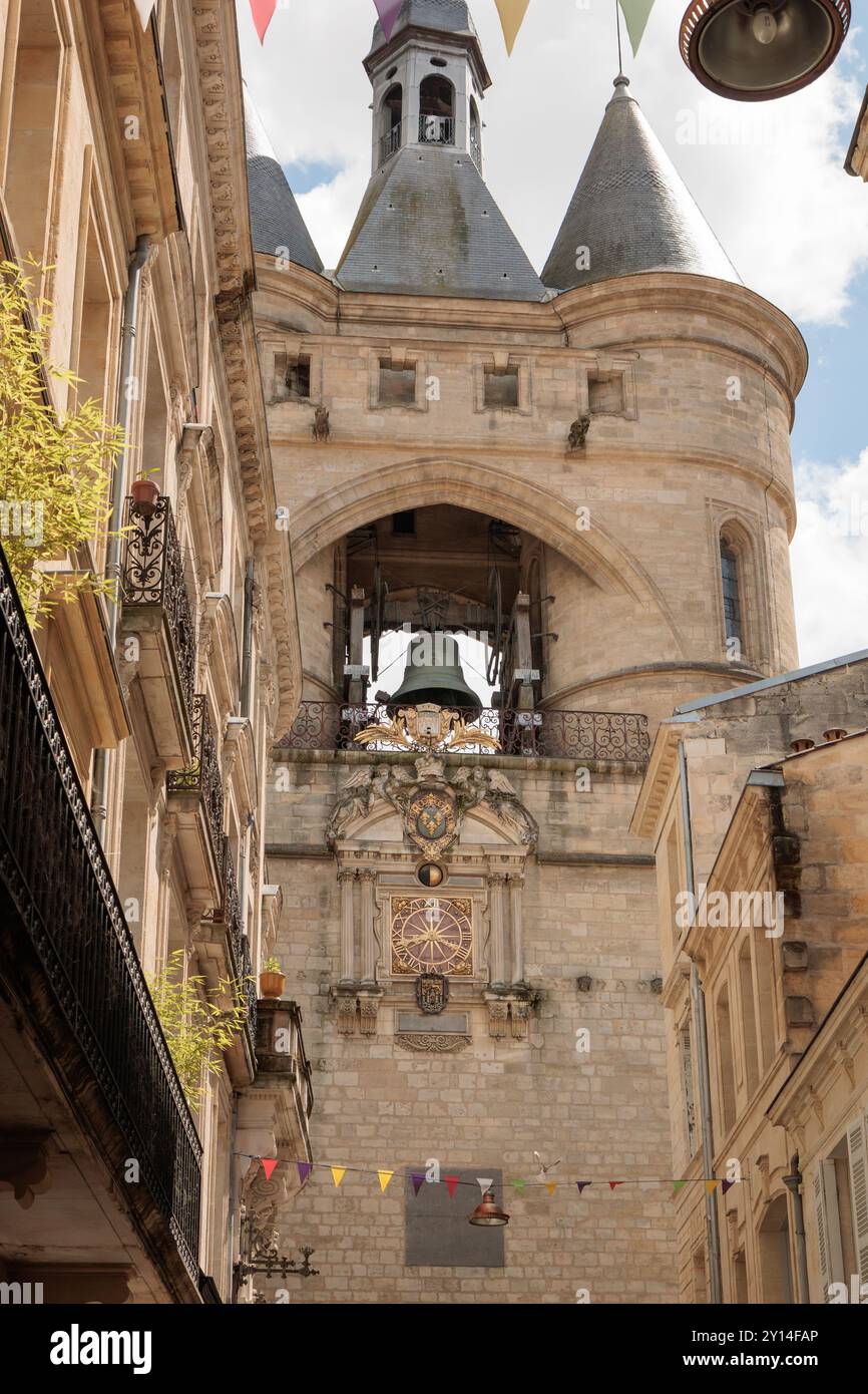 Big Bell of Bordeaux (Grosse cloche de Bordeaux), Bordeaux, France Stock Photo