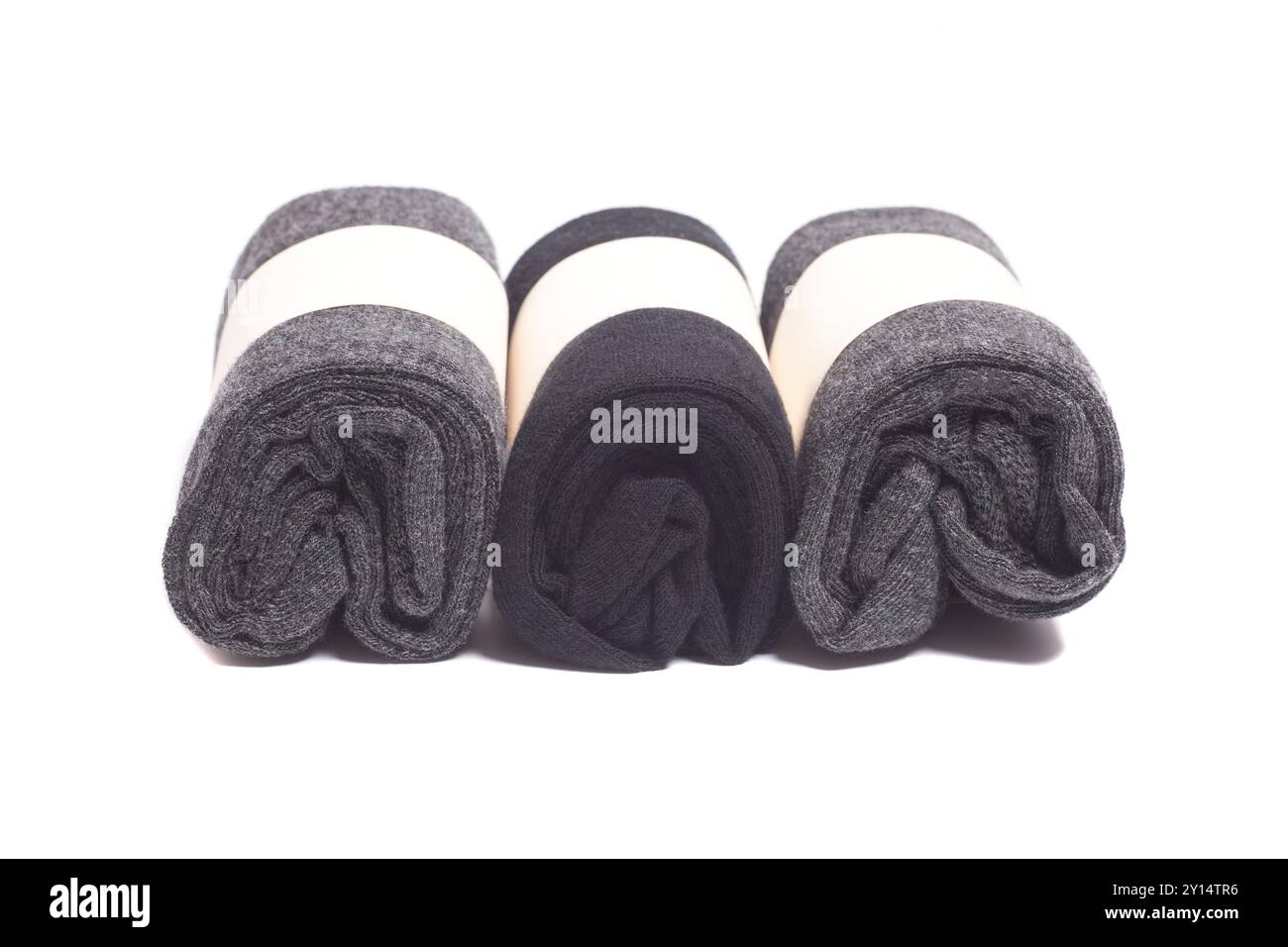 man's socks, isolated on white Stock Photo