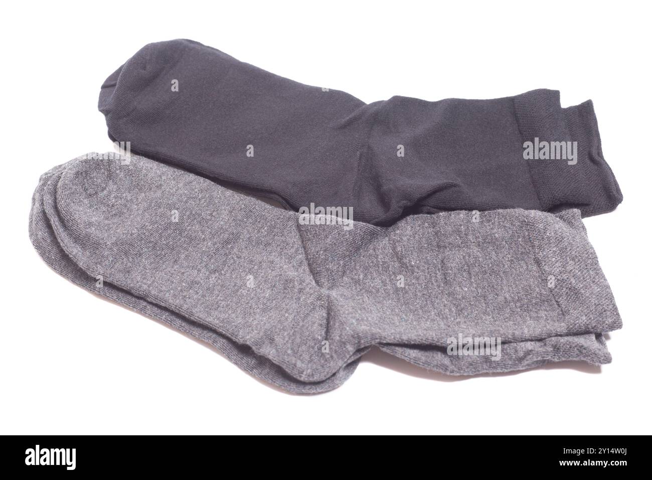 man's socks, isolated on white Stock Photo