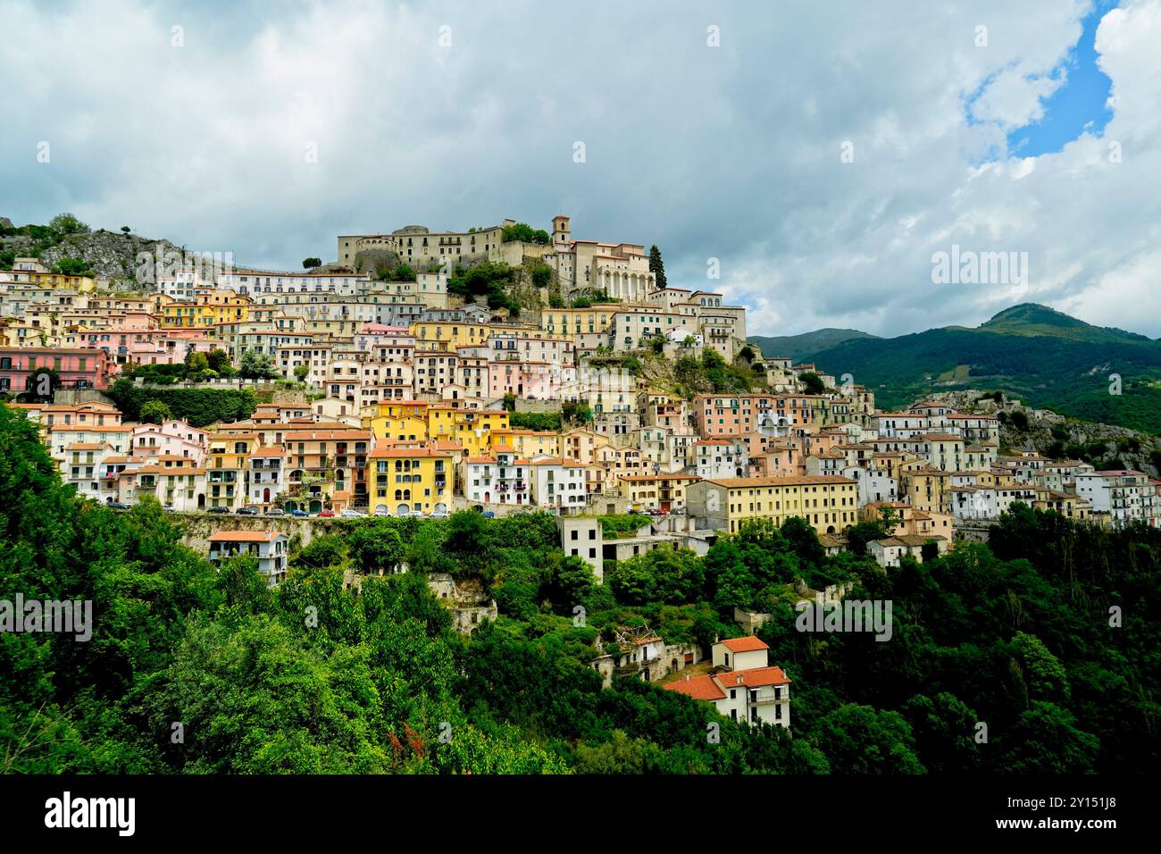 village and historic center of Muro Lucano, Potenza, Basilicata, Italy Stock Photo