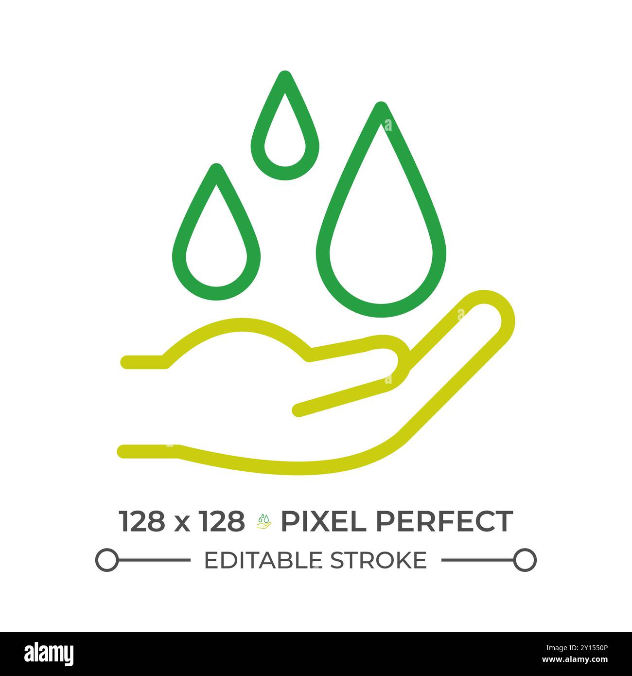 Water resources two color line icon Stock Vector