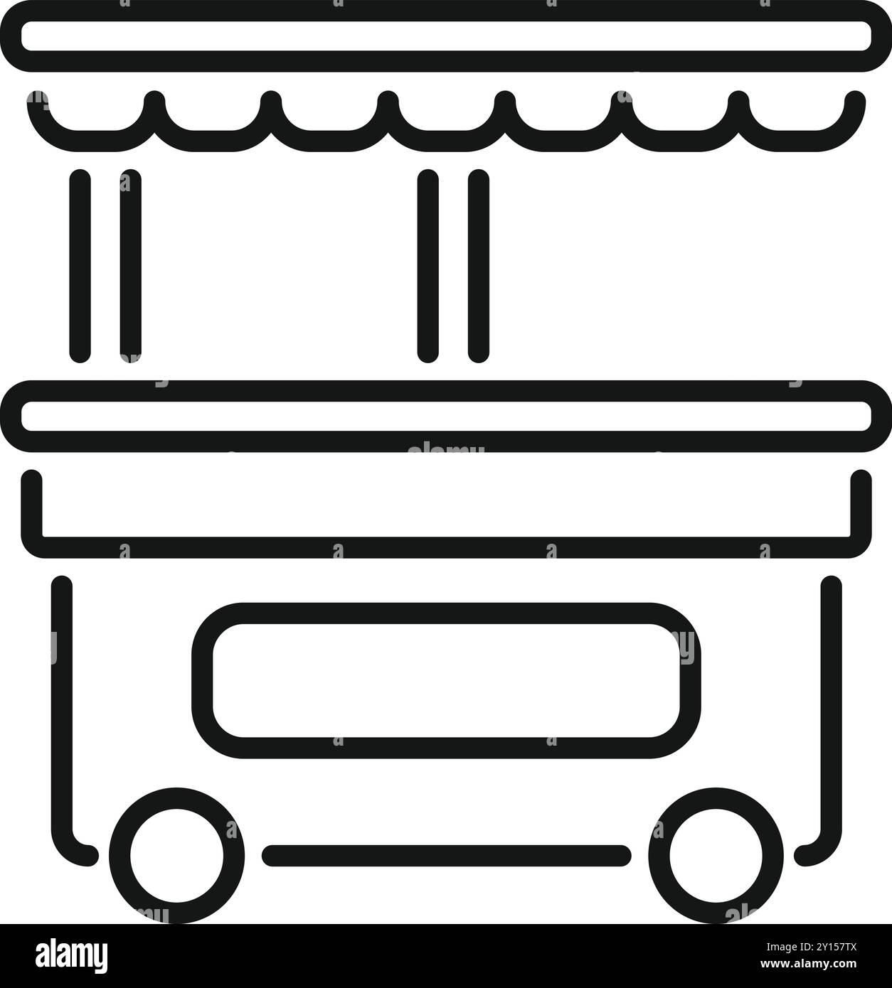 Outdoor food stalls selling Stock Vector Images - Alamy