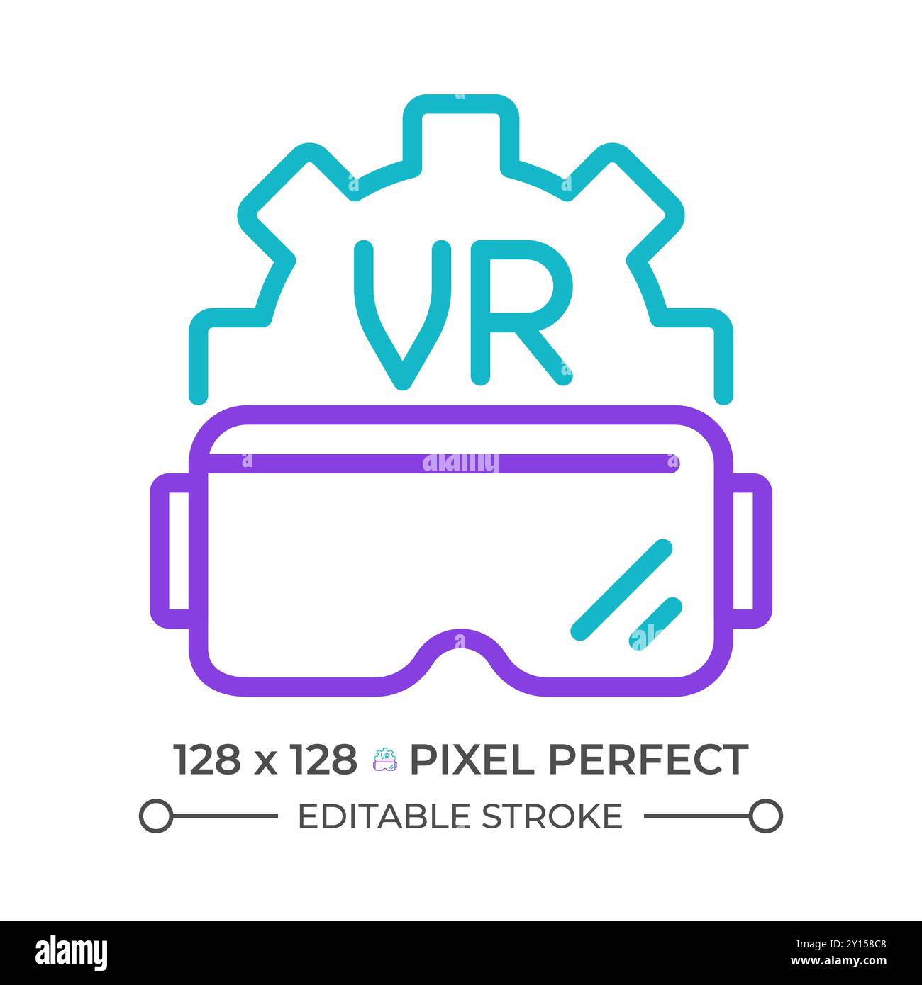Programming vr line icon Cut Out Stock Images & Pictures - Alamy