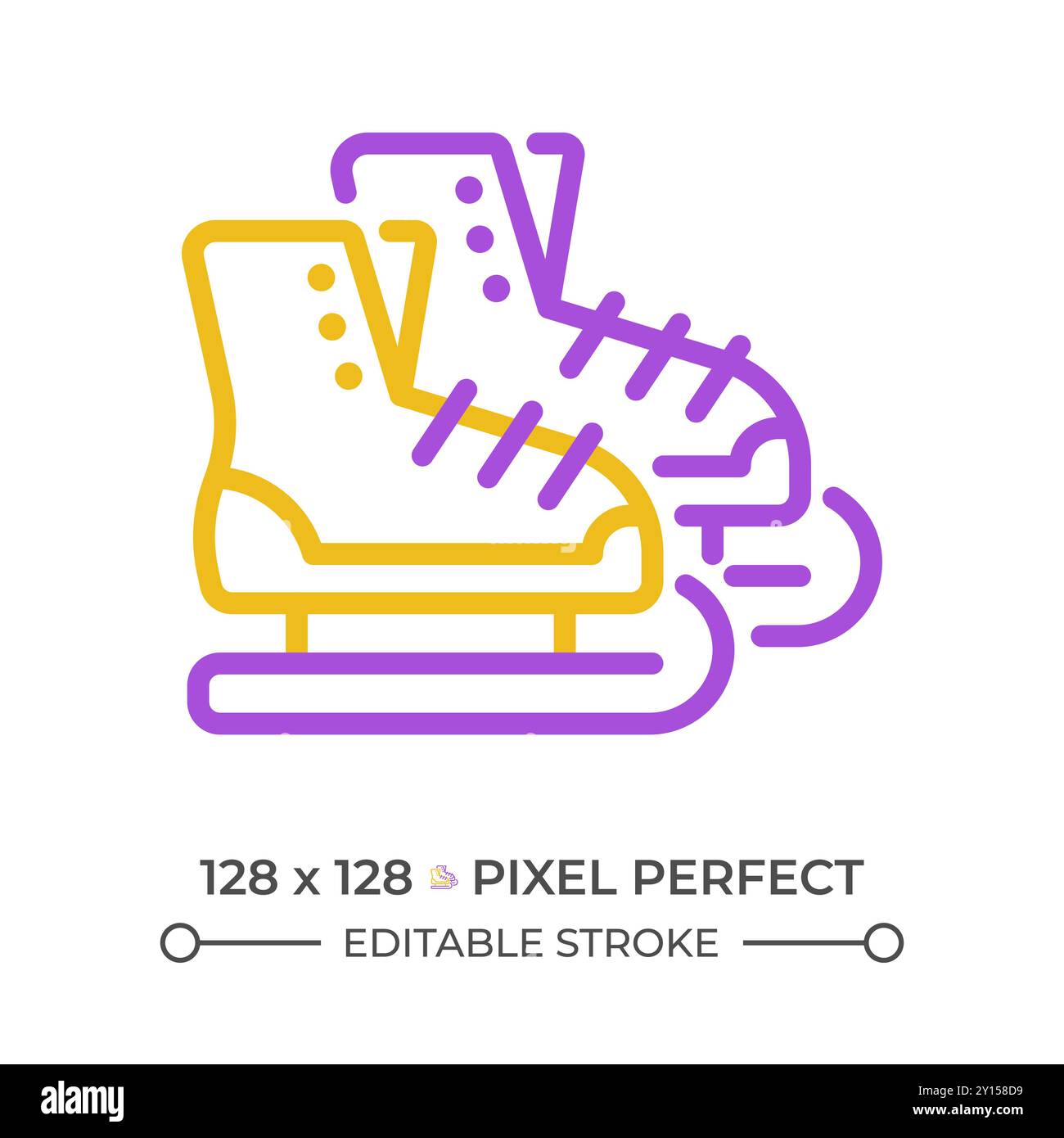 Ice skating pictogram icon Stock Vector Images - Alamy