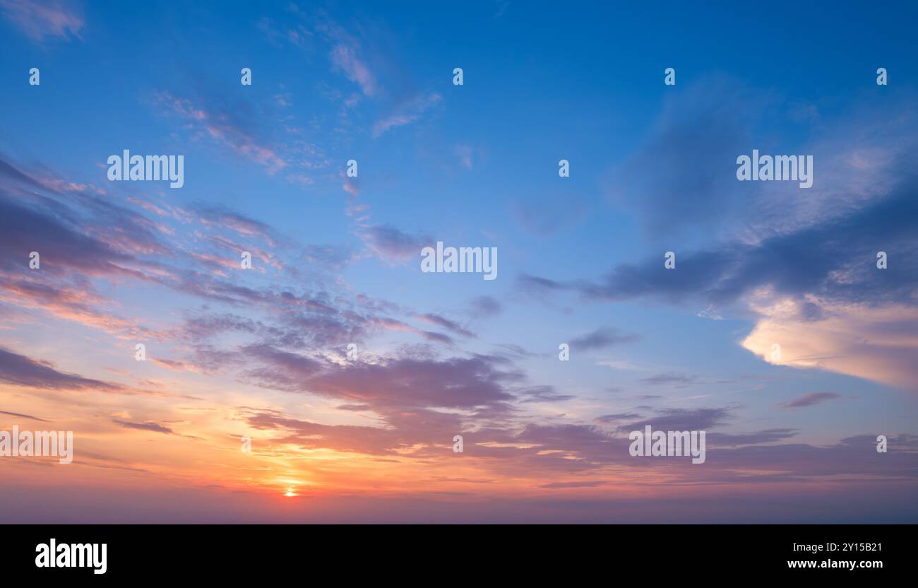 Sunset sky background Stock Photo - Alamy
