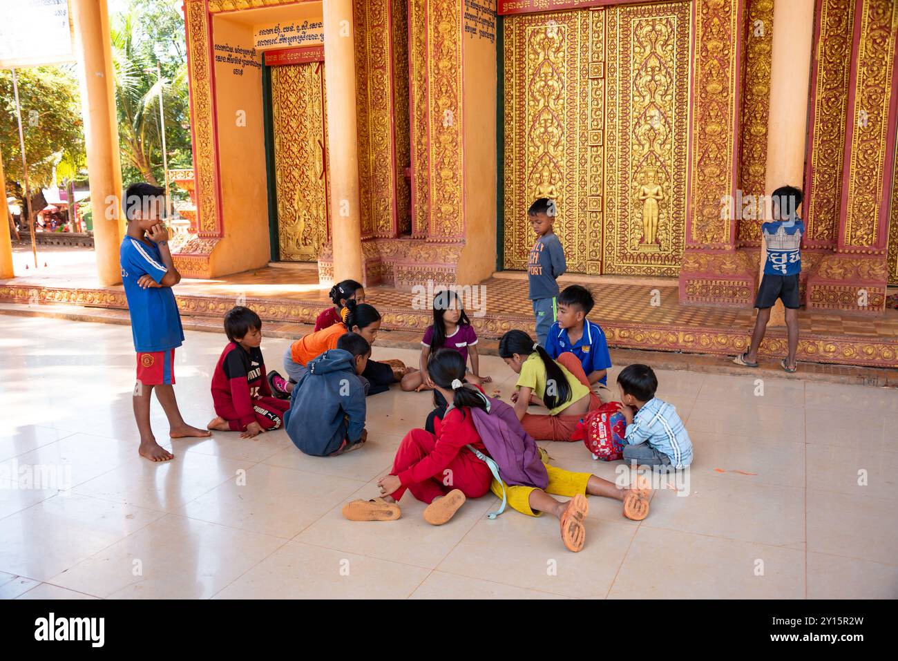 Cambodian children playing in hi-res stock photography and images - Alamy