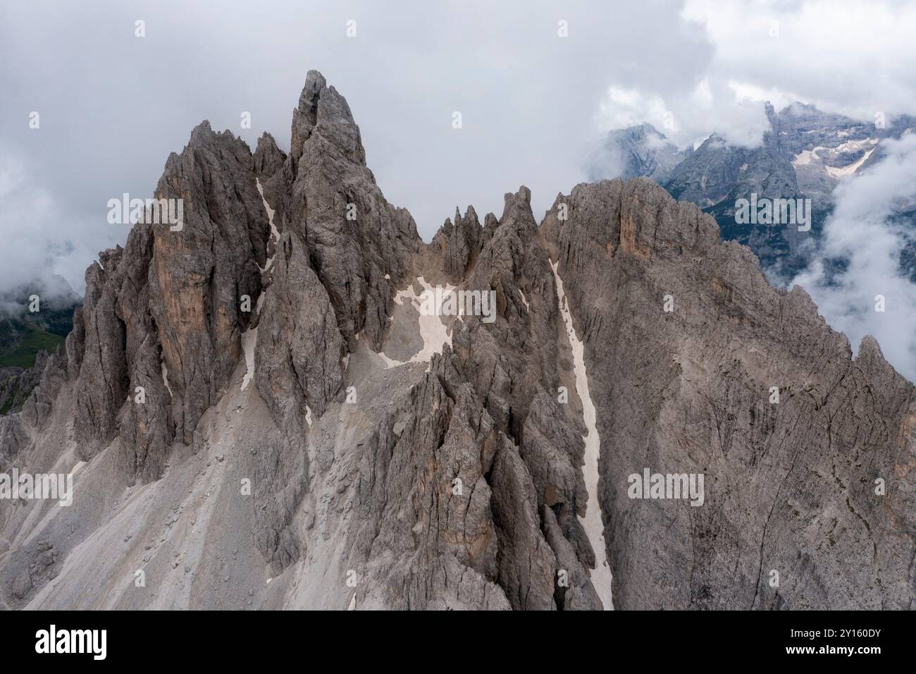 Aerial view jagged mountains hi-res stock photography and images - Alamy