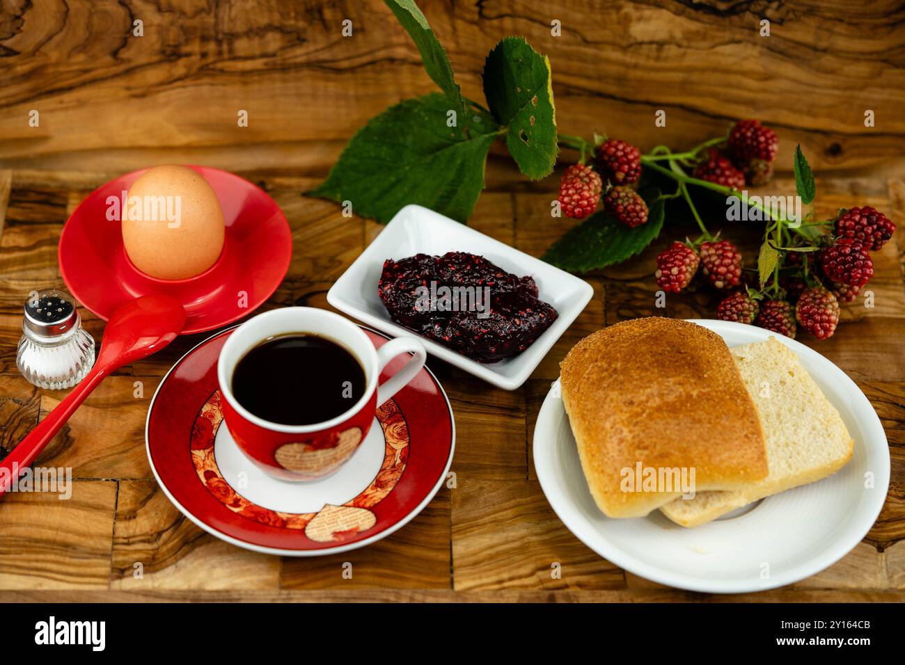 Fruit jelly or fruit jam for breakfast Stock Photo