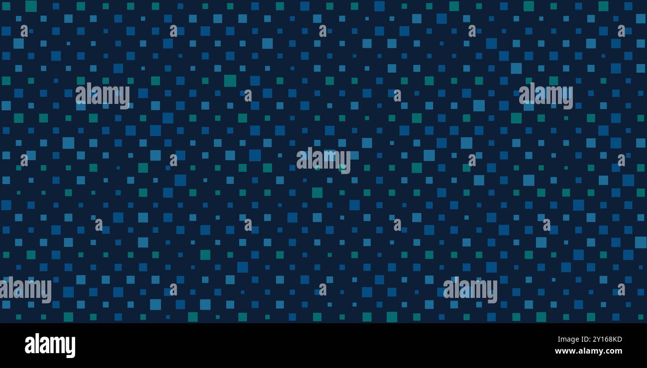 Abstract Dark Spotted Pattern, Squares with Various Sizes and Changing ...
