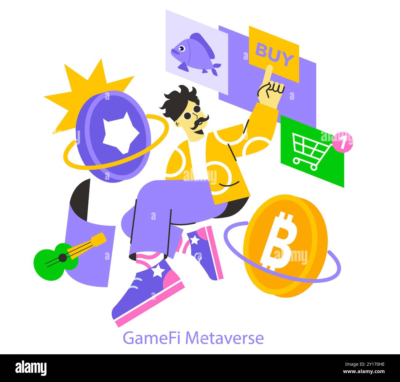 GameFi concept. Digital currency and reward system illustration with users  engaging in online earning, browsing through a checklist. Vector  illustration Stock Vector Image & Art - Alamy