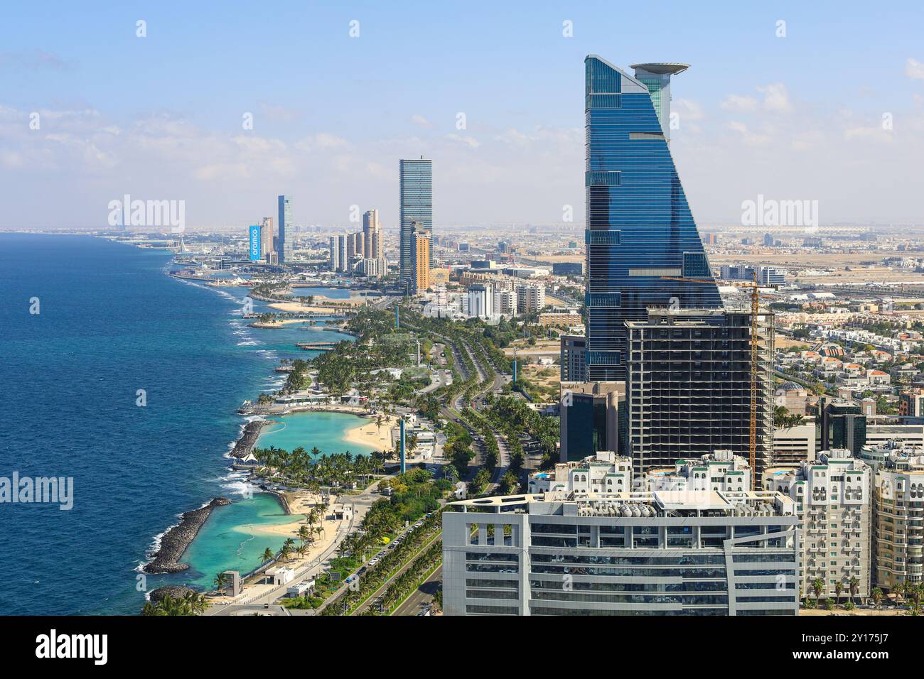 Jeddah skyline - Arial View - Jeddah city Saudi Arabia Stock Photo - Alamy