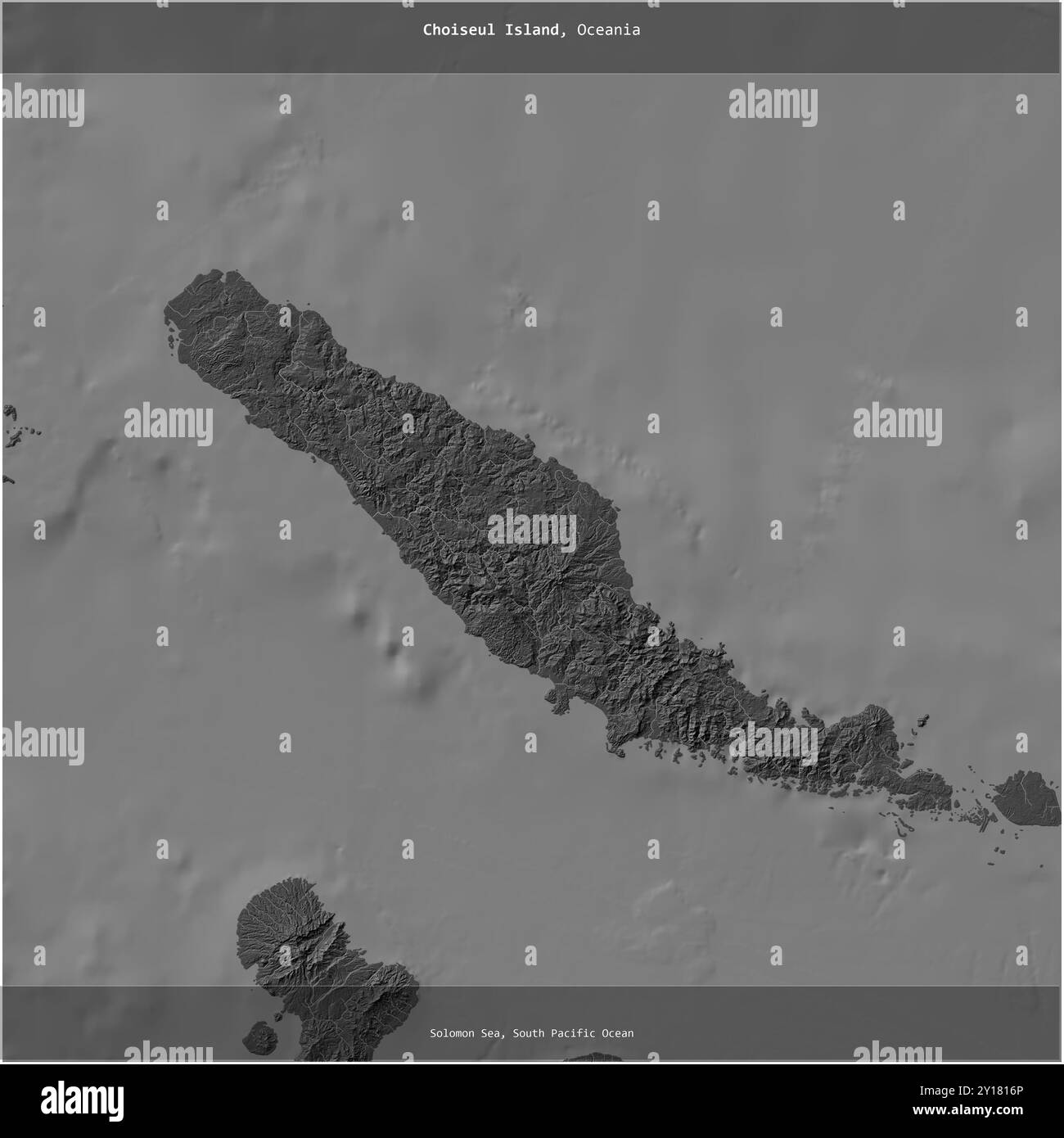Choiseul Island in the Solomon Sea, belonging to Solomon Islands ...