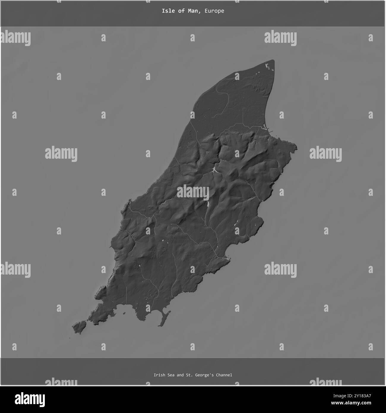 Isla de man map Black and White Stock Photos & Images - Alamy