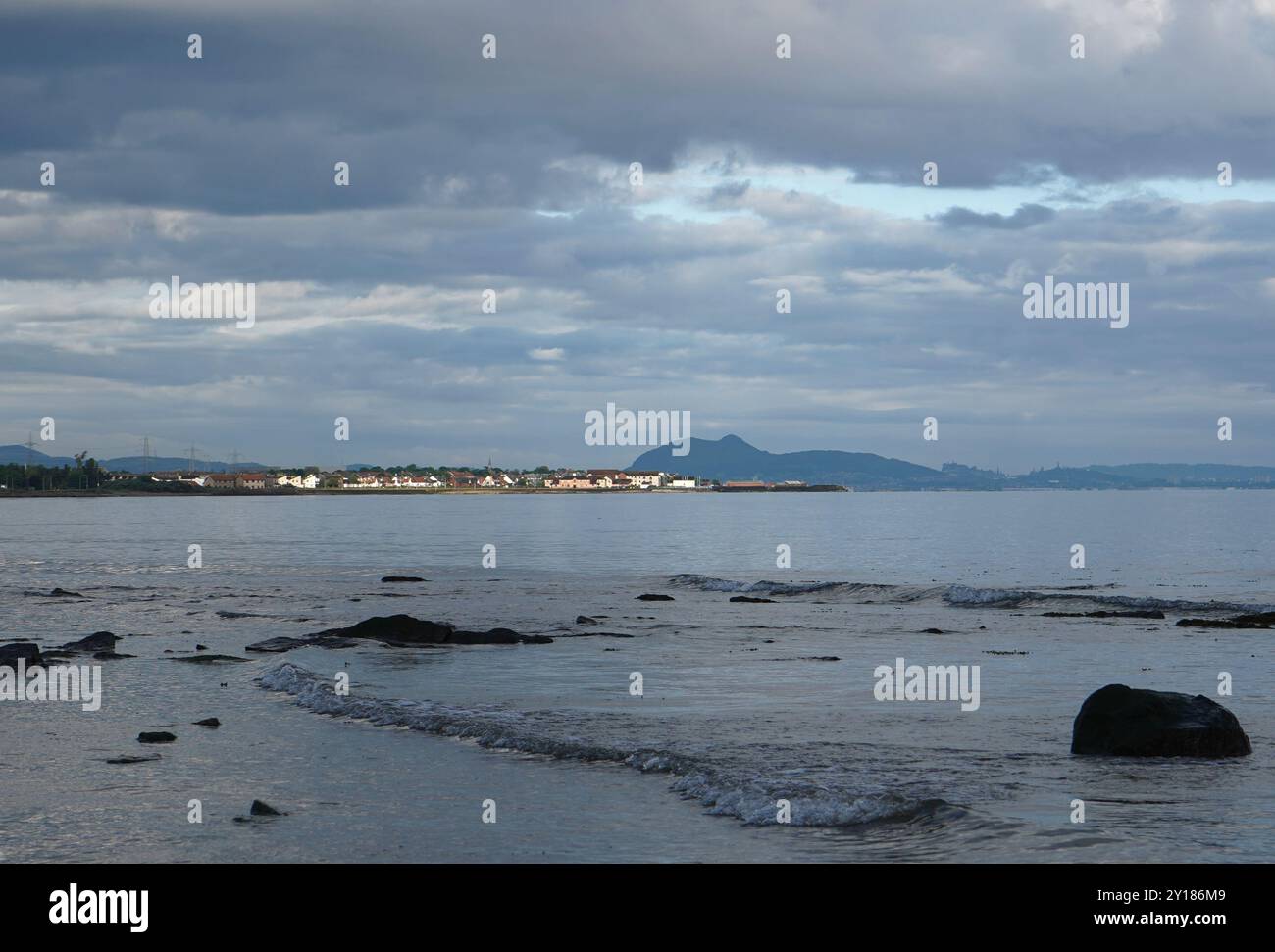 Longindry Early morning view across the sea at Longniddry Bents looking towards ...