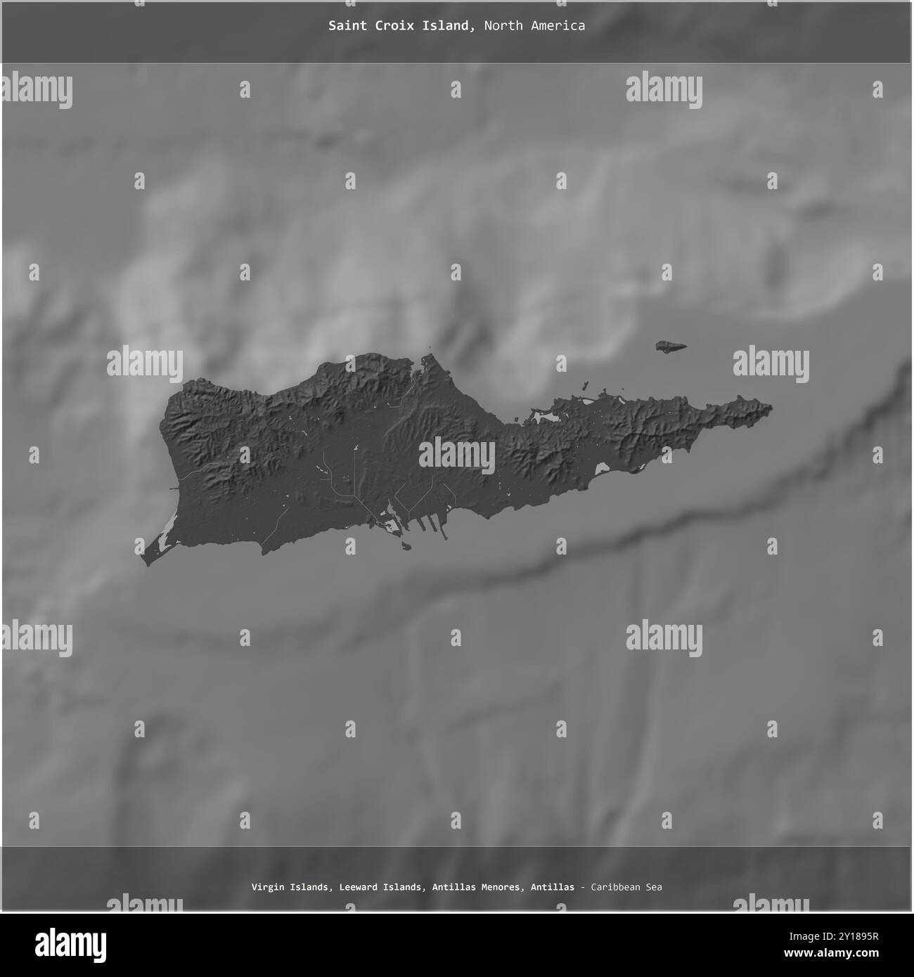 Saint Croix Island in the Caribbean Sea, belonging to U. S. Virgin ...