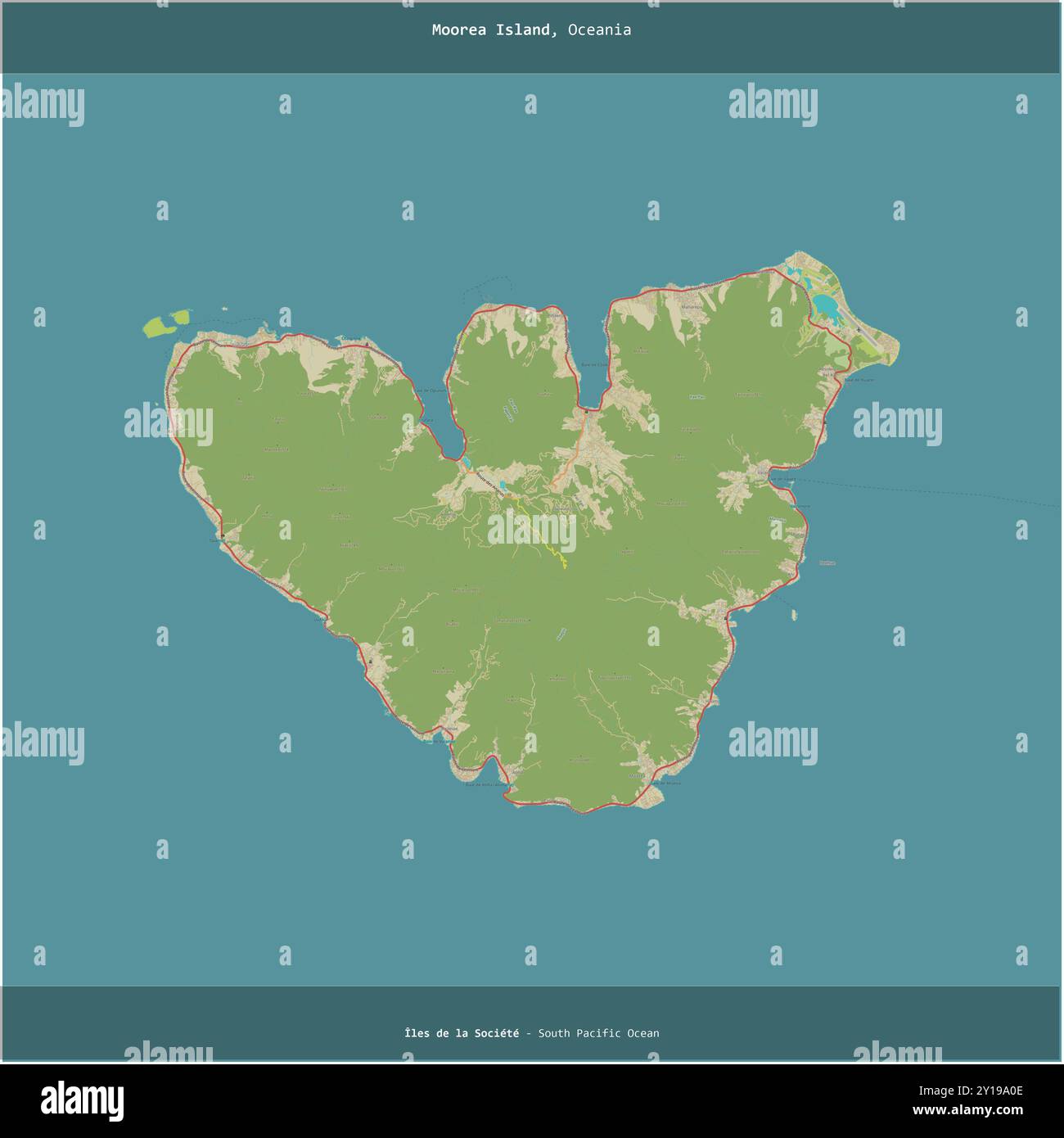 Moorea Island Map Maps Of (A) French Polynesia And (B) Moorea Island