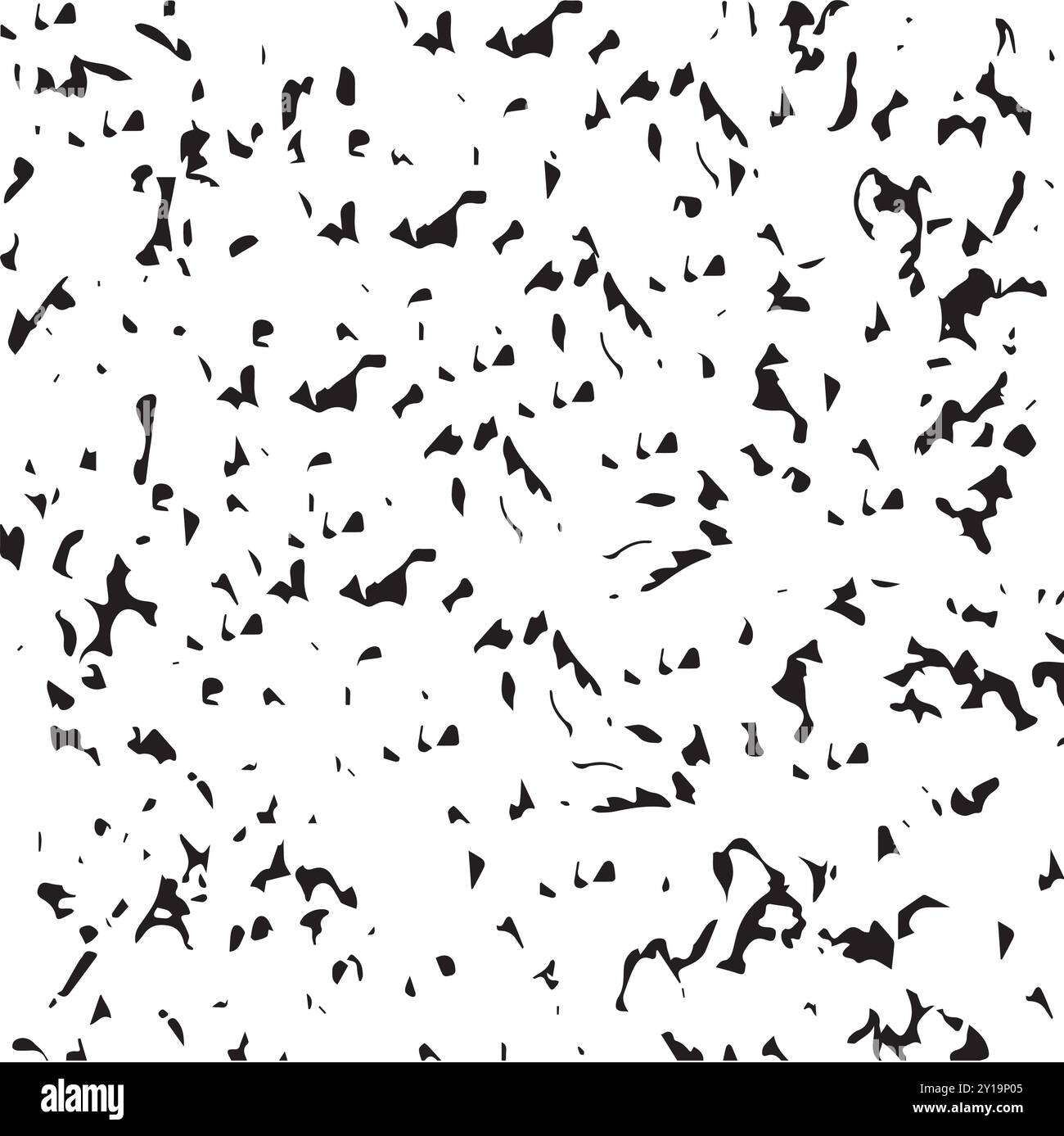 Abstract Monochrome Grunge Pattern on White Background Stock Vector